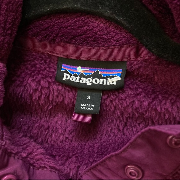 Patagonia Re-Tool Snap-T Fleece Pullover Size S Purple - Picture 7 of 11